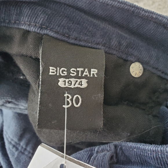 Big Star 1974 Midnight Blue Skinny Cords Size 30 NWT - Picture 7 of 7